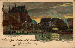 T3 1905 Hamburg. Velten's Künstlerpostkarte No. 185. Litho S: Kley (fa) - Zonder Classificatie