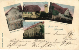 T2/T3 1904 Kemnath, Handlung Von Wilh. Kohler, Gasthaus Zum Lamm Von Friedr. Bauer / Shop And Hotel (EK) - Ohne Zuordnung