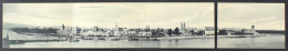 * T4 Koblenz, Coblenz; Panorama Von Coblenz Am Rhein. 4-tiled Folding Panoramacard (bent Til Broken) - Unclassified