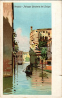 ** T3 Venezia, Venice; Palazzo Contarin Dei Scrigni / Palace, Canal. Litho (tear) - Zonder Classificatie