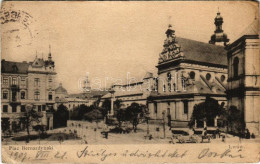 T3/T4 1907 Lviv, Lwów, Lemberg; Plac Bernardynski / Square, Church (EB) - Unclassified