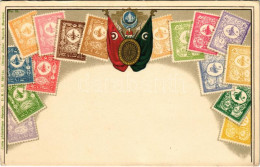 ** T2/T3 Set Of Turkish Stamps. Ottmar Zieher Carte Philatelique No. 25. Litho (EK) - Sin Clasificación