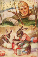 ** T2/T3 Húsvét. Márton L.-féle Cserkészlevelezőlapok Kiadóhivatala / Hungarian Boy Scout Art Postcard, Easter S: Márton - Ohne Zuordnung