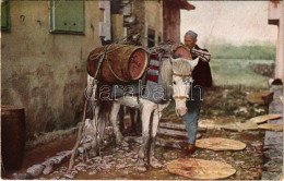 * T2/T3 1966 Albanischer Wasserhändler, Balkan / Albanian Folklore (EK) - Non Classés