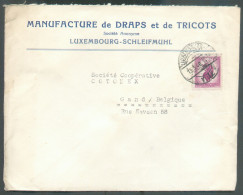 1Fr.50 Obl. Dc LUXEMBOURG Sur Lettre à En-tête (Manufacture De Draps Et De Tricots Luxembourg-SCHLEIFMUHL) Le 13-3-1946 - Lettres & Documents