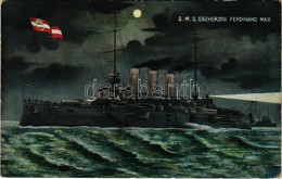 T2/T3 1908 SMS Erzherzog Ferdinand Max Az Osztrák-Magyar Haditengerészet Erzherzog-osztályú Pre-dreadnought Csatahajója  - Ohne Zuordnung