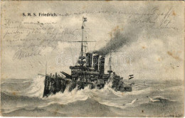 * T3 1908 SMS Erzherzog Friedrich K.u.K. Kriegsmarine / SMS Erzherzog Friedrich Az Osztrák-Magyar Haditengerészet Pre-dr - Unclassified