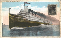 * T3 City Of Detroit III Sidewheel Steamer Between Cleveland And Buffalo (fl) - Ohne Zuordnung