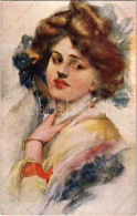 * T2/T3 1920 Lady Art Postcard. Wiener Kunst B.K.W.I. Nr. 119-4. (fa) - Sin Clasificación