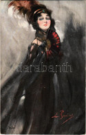 T2/T3 1912 The Fan / Lady Art Postcard - Ohne Zuordnung