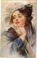 * T2/T3 1920 Lady Art Postcard. Wiener Kunst B.K.W.I. Nr. 119-5. (EK) - Sin Clasificación