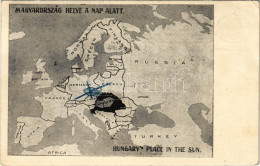 T3 Magyarország Helye A Nap Alatt. Kiadja A Magyar Nemzeti Szövetség / "Hungary's Place In The Sun" Hungarian Irredenta  - Zonder Classificatie