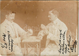 T4 1904 Kártyázó Férfiak / Men Playing Card Game (12,5 X 9 Cm) (r) - Ohne Zuordnung