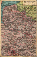 T3 1915 Westl. Kriegsschauplatz 3. Dover-Calais-Paris / WWI Military Map (EK) - Unclassified