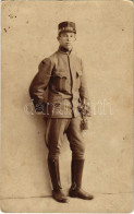 * T3 Osztrák-magyar Katona / WWI Austro-Hungarian K.u.K. Military, Soldier. Emil Fischer (Hermannstadt) Photo (Rb) - Non Classés