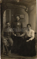 * T3 Osztrák-magyar Katonák Csoportja / WWI Austro-Hungarian K.u.K. Military, Group Of Soldiers. Photo (fl) - Ohne Zuordnung