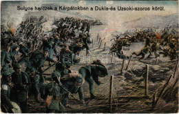 T2/T3 1915 Súlyos Harcok A Kárpátokban A Dukla és Uzsoki-szoros Körül / WWI Austro-Hungarian K.u.K. Military Art Postcar - Ohne Zuordnung