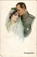 ** T4 Kriegsgetraut / WWI German Military Art Postcard, Soldier With Wife (EM) - Ohne Zuordnung