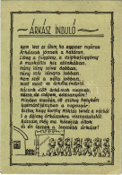 * T2/T3 Árkász Induló. Tábori Postai Levelezőlap / WWII Hungarian Military Field Post + "1940 Nagybánya Visszatért" So.  - Ohne Zuordnung