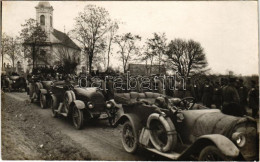 ** T2/T3 Osztrák-magyar Katonák és Automobilok / WWI Austro-Hungarian K.u.K. Military, Soldiers And Automobiles. Photo - Zonder Classificatie