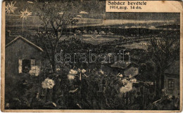 * T3 Szabács Bevétele 1914. Aug. 14-én / Die Einnahme Von Sabac / WWI Austro-Hungarian K.u.K. Military Art Postcard, Bat - Unclassified