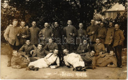 T2/T3 1915 Feldzug 1914/15 / WWI German Military, Group Of Soldiers. Photo (EK) - Ohne Zuordnung