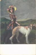 T3 1919 Alkonyati Séta. Magyar Művészet Rotophot Nr. 775. / Spaziergang. Ungarische Kunst / Lady Art Postcard, Lady With - Ohne Zuordnung