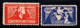 Pays-Bas 1923 Mi. 134-135 Neuf * MH 100% Art, Culture - Unused Stamps