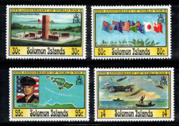 Îles Salomon 1993 Mi. 822-825 Neuf ** 100% Troupes Américaines à Guadalcanal - Islas Salomón (1978-...)