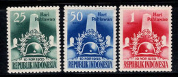 Indonésie 1955 Mi. 155-157 Neuf ** 40% Journée De Commémoration De L'Holocauste - Indonésie