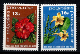 Polynésie Française 1978 Yv. 119-120 Neuf ** 100% Fleurs, Flore - Neufs