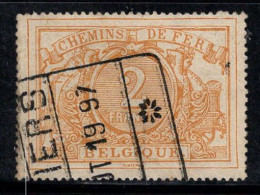 Belgique 1882 Mi. 14 Oblitéré 100% Chemin De Fer, STEMMA, 2 FR - Usati