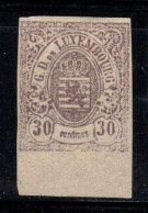 Luxembourg 1859 Mi. 9 Sans Gomme 100% 30 C, Armoiries - 1859-1880 Wapenschild