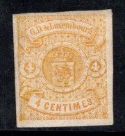 Luxembourg 1859 Mi. 5 Neuf * MH 100% Signé Peters, 4 C, Armoiries - 1859-1880 Coat Of Arms