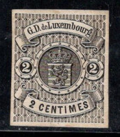 Luxembourg 1859 Mi. 4 Sans Gomme 100% 2 C, Armoiries - 1859-1880 Wapenschild
