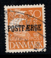 Danemark 1927 Mi. 13 Oblitéré 100% Colis Postaux 30 O, Navire - Paketmarken