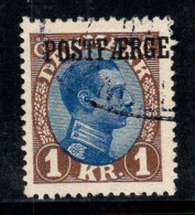 Danemark 1922 Mi. 10 Oblitéré 100% Colis Postaux 1 KR, Roi Christian - Paketmarken