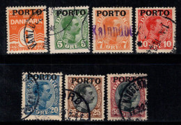 Danemark 1921 Mi. 1-7 Oblitéré 100% Timbre-taxe - Postage Due