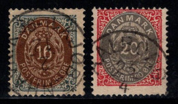 Danemark 1875 Mi. 27, 28 Oblitéré 100% 16, 20 O - Used Stamps