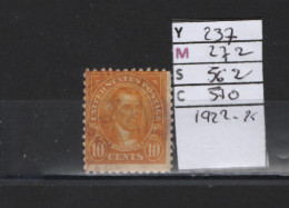 PRIX FIXE Obl 237 YT 272 MIC 562 SCO 570 GIB Monroe 1922 1925 Etats Unis 58/08 - Used Stamps