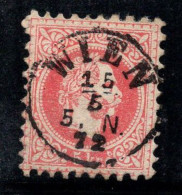 Autriche 1867 Mi. 37 Oblitéré 100% WIEN 72, 5 Kr, Franz Joseph - Oblitérés