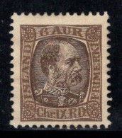 Islande 1902 Mi. 38 Neuf ** 80% 6 A, Roi Christian IX - Ungebraucht