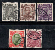 Islande 1920 Oblitéré 100% Roi Christian X - Used Stamps