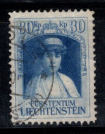 Liechtenstein 1929 Mi. 92 Oblitéré 100% Prince Freancesco I, 30 Rp - Gebraucht