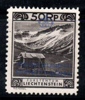 Liechtenstein 1932 Mi. 6 C Neuf * MH 100% Service Paysages, 50 Rp - Dienstzegels