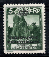 Liechtenstein 1932 Mi. 1A Neuf * MH 100% Service Paysages, 5 Rp - Dienstzegels