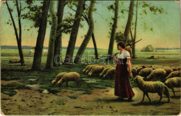 T3 1917 Auf Dem Lande / Shepherdess. Stengel & Co. 29967. S: Henri Lerolle (EB) - Ohne Zuordnung