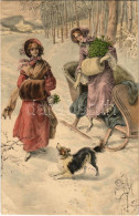 * T3 Lady Art Postcard With Dog. M. Munk Vienne Nr. 791. (fa) - Ohne Zuordnung