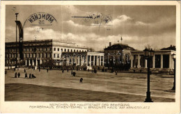 T2/T3 1937 München, Munich; Die Hauptstadt Der Bewegung Hűrerhaus, Ehrentempel U. Braunes Haus Am Königsplatz / NSDAP Ge - Unclassified