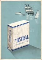 T2/T3 Mistral Cigaretta Reklámlap / Mistral Cigarettes Advertisement Postcard (EK) - Ohne Zuordnung